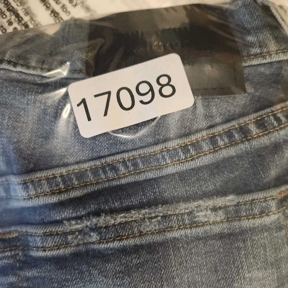 Abercrombie & Fitch Athletic Skinny Jeans Mens 28x30 Light Wash Mid Rise Stretch - Picture 11 of 11